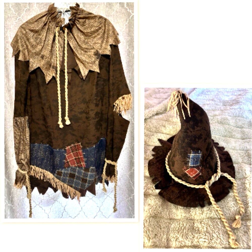 SPIRIT SCARECROW ADULT HALLOWEEN COSTUME ~ SIZE XL (12-14)